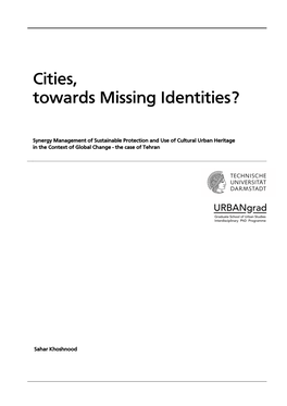 Cities, Towards Missing Identities? Synergy Management Of
