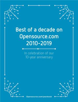 Best of a Decade on Opensource.Com 2010–2019