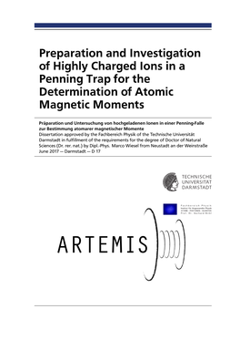 Preparation and Investigation of Highly Charged Ions in a Penning Trap for the Determination of Atomic Magnetic Moments