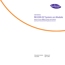 RK3399-Q7 User Manual