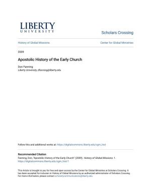 Apostolic History of the Early Church