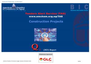 Construction Projects Sector - Q1 2021 Report