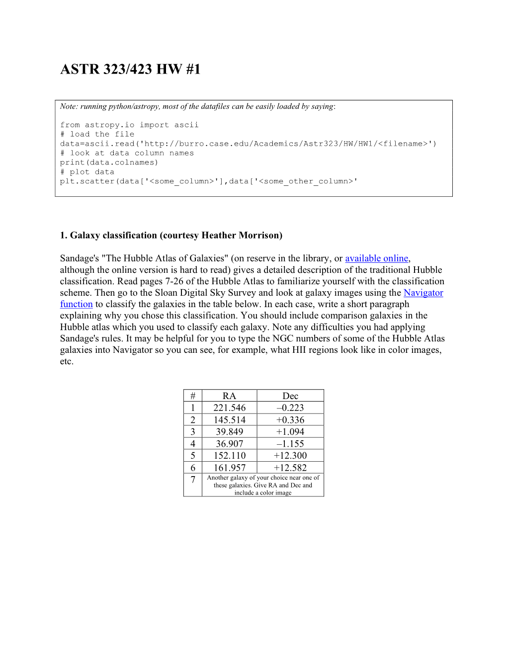 Astr 323/423 Hw #1