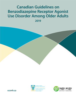 Canadian Guidelines on Benzodiazepine Receptor Agonist Use Disorder Among Older Adults 2019