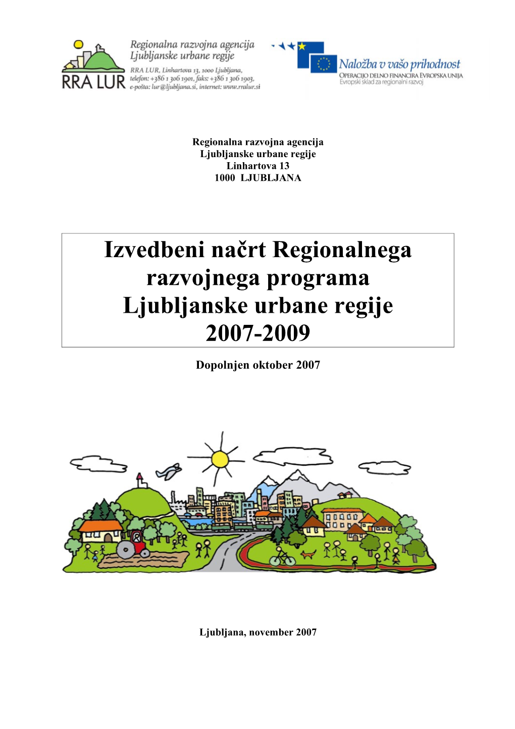 Izvedbeni Načrt RRP 2007–2009