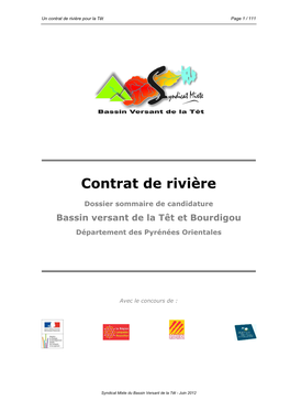 Contrat De Rivière Pour La Têt Page 1 / 111