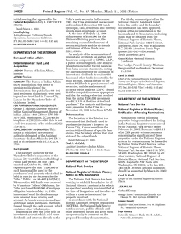 Federal Register/Vol. 67, No. 47/Monday, March 11, 2002/Notices