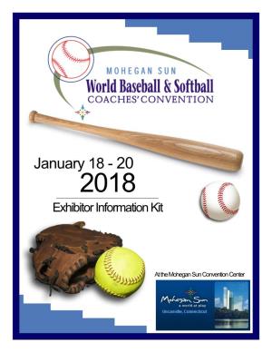 January 18 - 20 2018 Exhibitor Information Kit