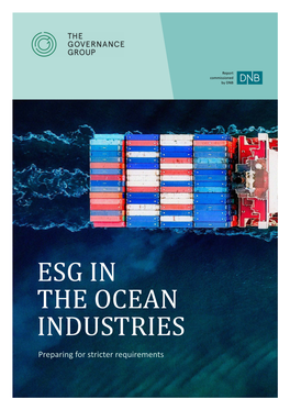 Esg in the Ocean Industries