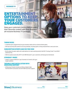 Entertainment Options to Keep Your Customers Engaged
