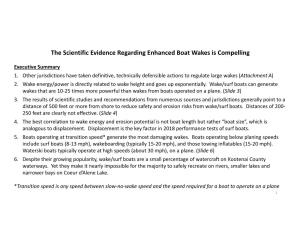 The Scientific Evidence Regarding Enhanced Boat Wakes Is Compelling