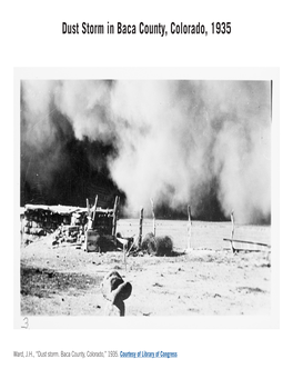 Dust Storm in Baca County, Colorado, 1935