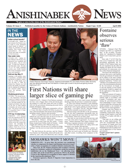 First Nations Will Share Larger Slice of Gaming