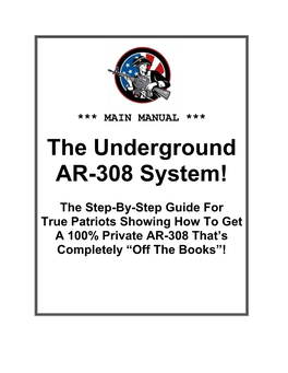 The Underground AR-308 Main Manual