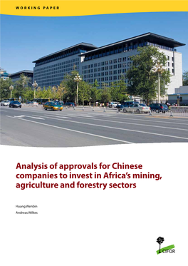 Analysis of Approvals for Chinese Companies to Invest in Africa's