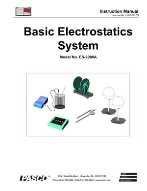Basic Electrostatics System Model No
