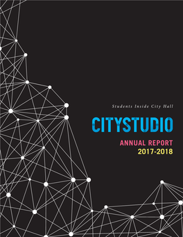 Annual Report 2017-2018 Citystudio Vancouver • 2017-2018 1
