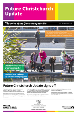 Future Christchurch Update