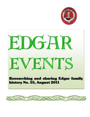 Researching and Sharing Edgar Family History No. 55, August 2011