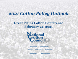 2021 Cotton Policy Outlook