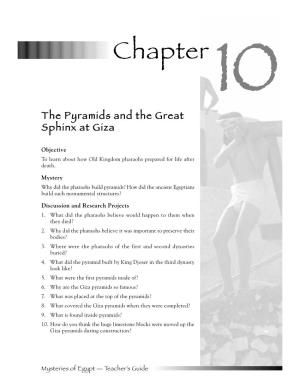 Chapter 10 the Pyramids and the Great Sphinx at Giza