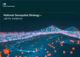 National Geospatial Strategy – Call for Evidence