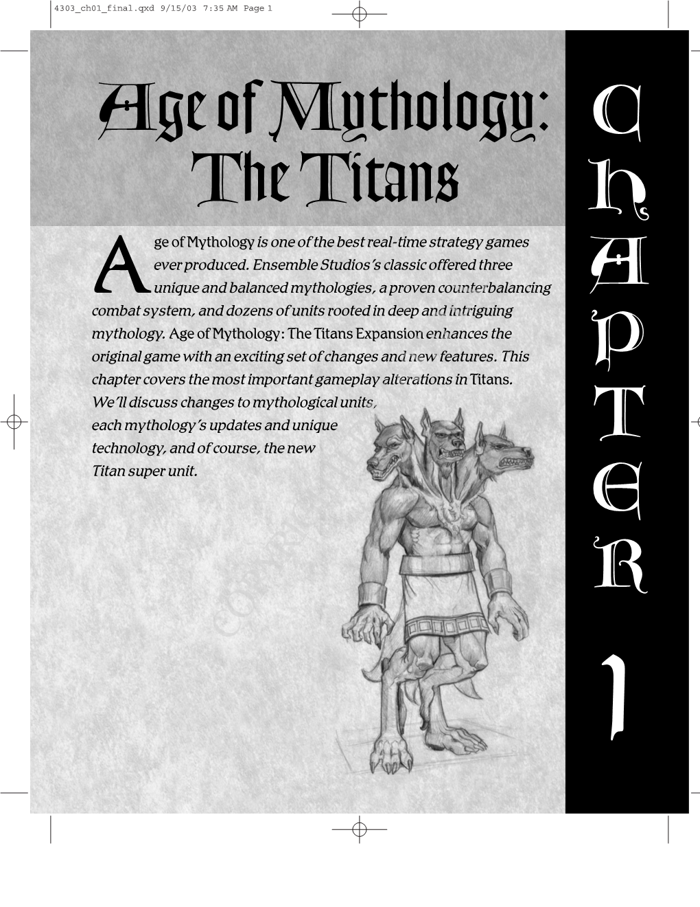 Age of Mythology: the Titans C H a P T
