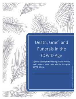 Death, Grief and Funerals in the COVID Age
