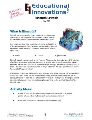 Bismuth Crystals RM-520