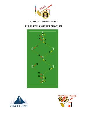 MSO 9 Wicket Rules & Etiquette (Final)