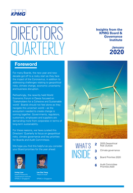 Directors Quarterly-Jan 2020