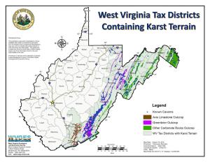 West Virginia Tax Districts Containing Karst Terrain