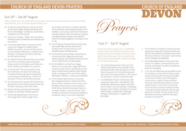 Church of England Church of England Devon Prayers