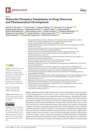 Molecular Dynamics Simulations in Drug Discovery and Pharmaceutical Development