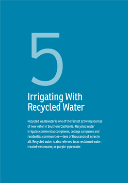 5Irrigating with Recycled Water