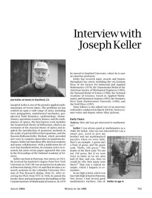 Interview with Joseph Keller