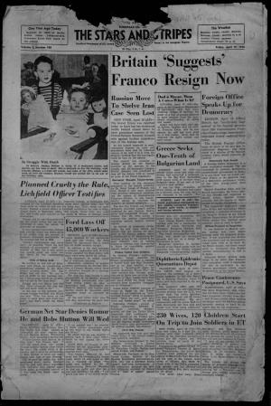 'Suggests' Franco Resign Now