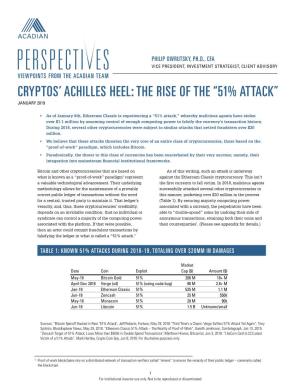 51% Attack” January 2019