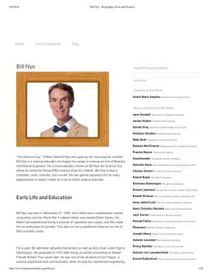 Bill Nye - Biography, Facts and Pictures