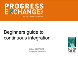 From Build Automation to Continuous Integration