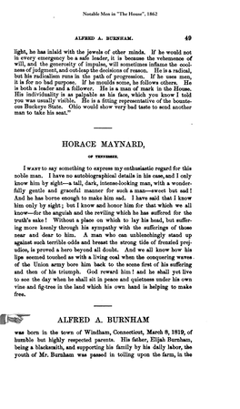 Notable Men in "The House", 1862