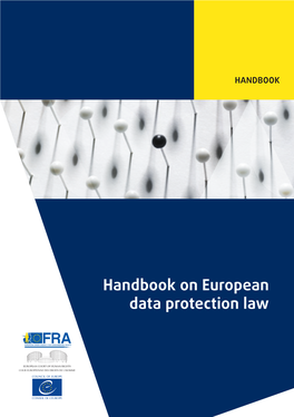 Handbook on European Data Protection