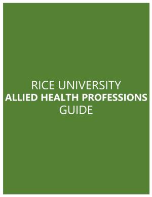 Rice University Guide