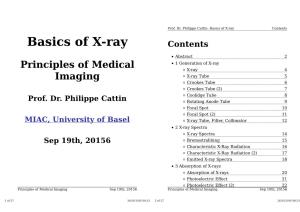 Basics of X-Ray Contents