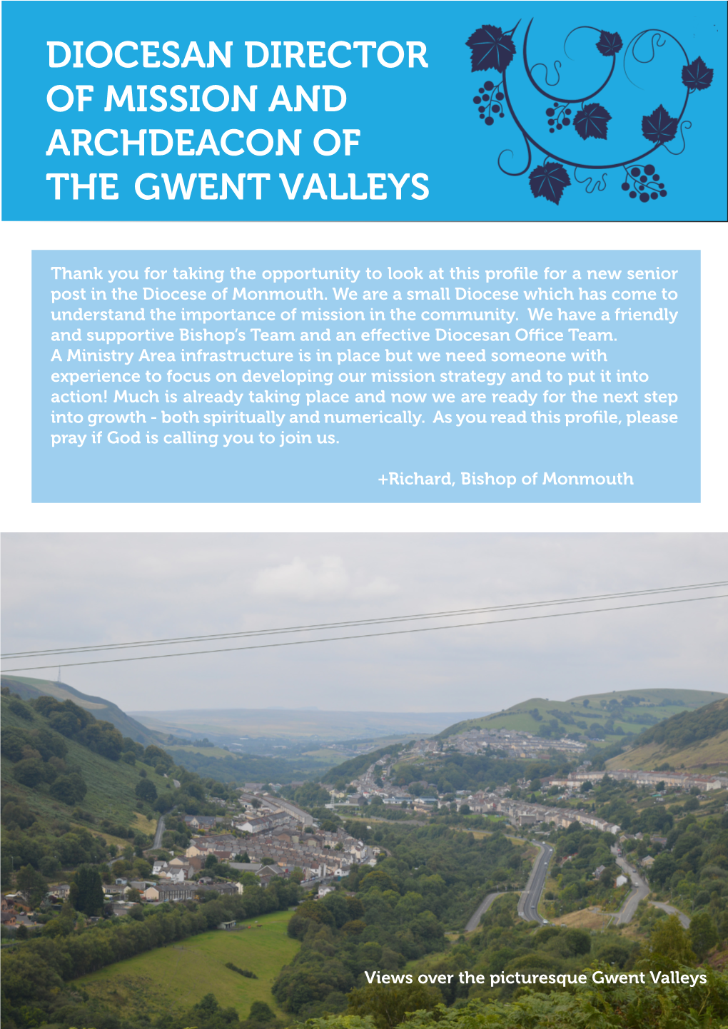 Diocesan Director of Mission and Archdeacon of the Gwent Valleys