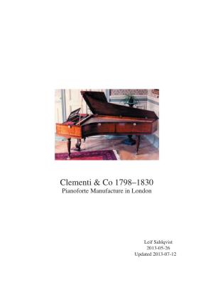 Clementi & Co 1798–1830