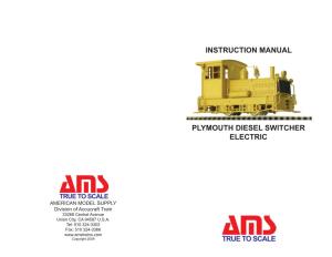 Plymouth Diesel Switcher Electric Instruction Manual