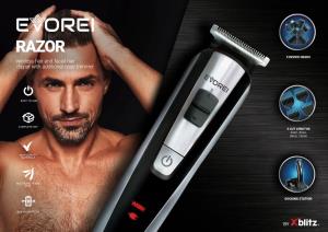 Wireless Hair and Facial Hair Clipper with Additional Nose Trimmer