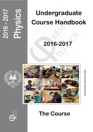 Undergraduate Course Handbook