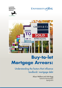 Buy-To-Let Mortgage Arrears Report